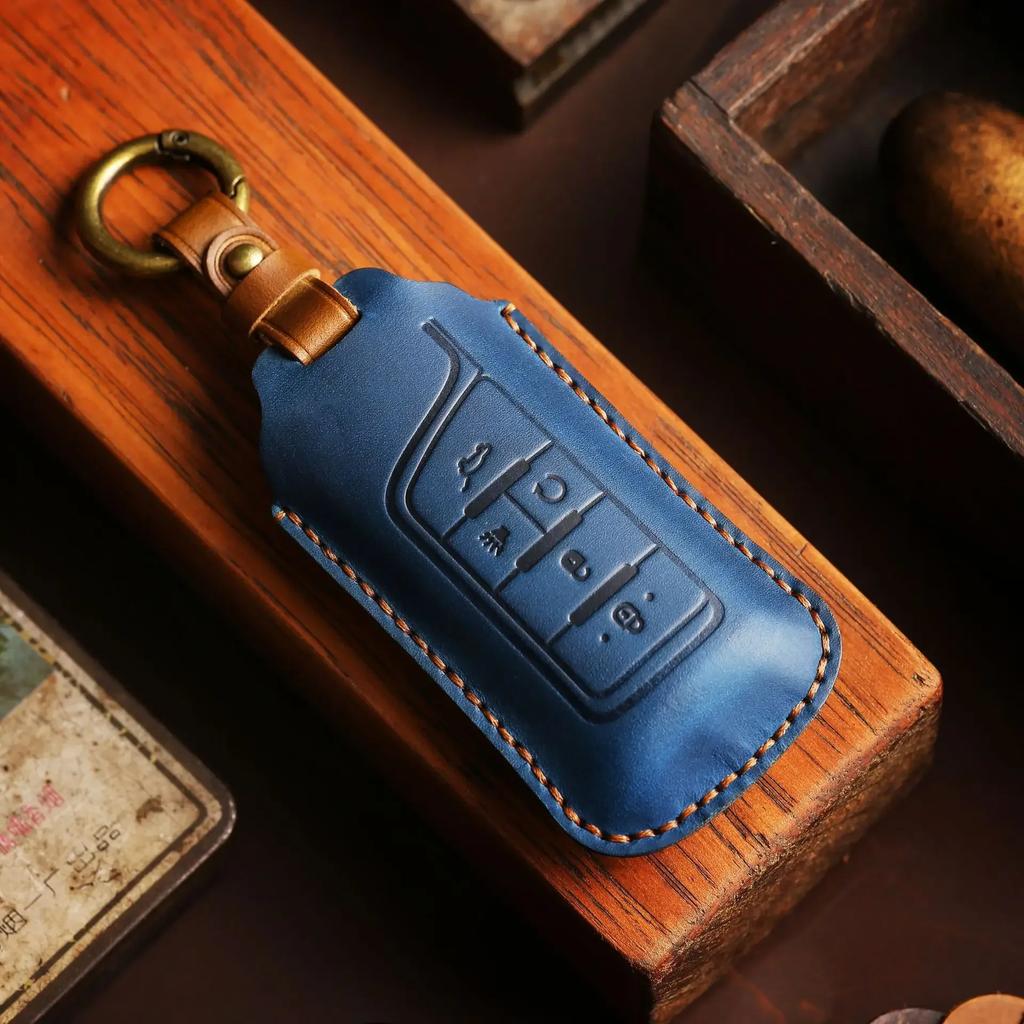 for GAC Trumpchi GS7 GS8 GM8 GS5 GA6 GM6 Remote Car Key Case Cover Leather Skin Protective Shell Holder Set Keychain Accessories