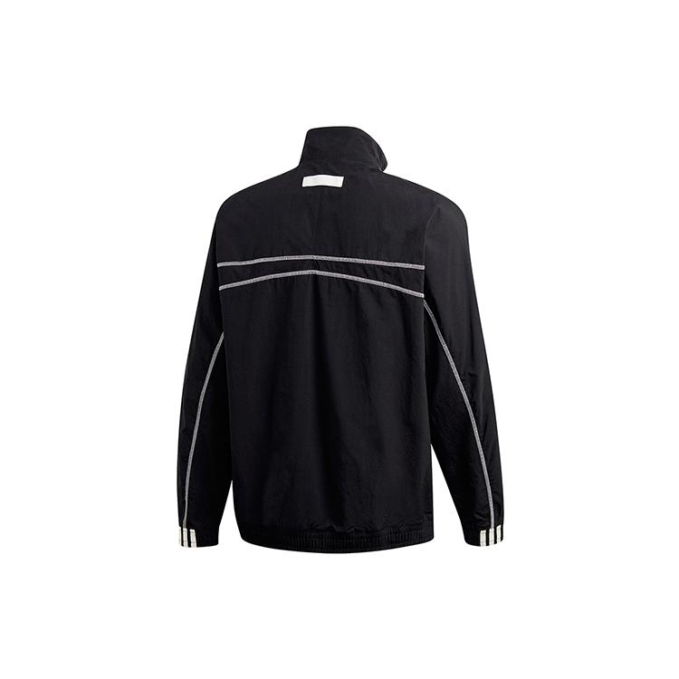 Adidas Jackets Men's Black Stand Collar Moderate Other (Unisex) Jackets GI7437