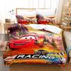 3D Digital Printing Three-Piece Anime Cars Quilt Cover Bedding Bedding Kit