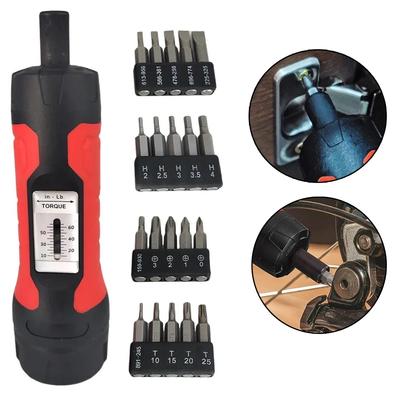 40x160mm Torque Wrench Screwdriver 1/4 Inch Drive Magnetic For Electrical Light Industrial 10-65In.lb Hand Tools Accessories