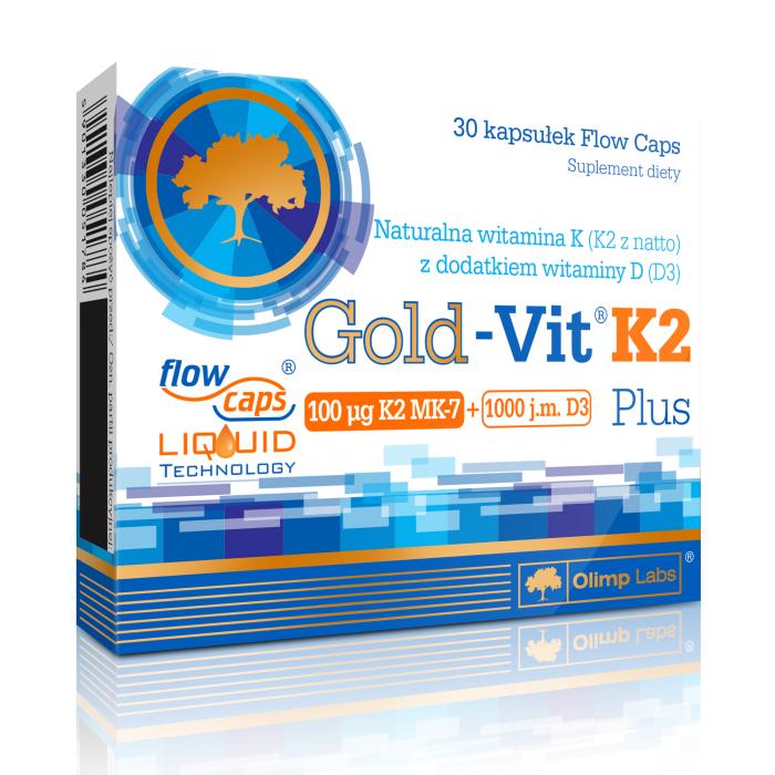

Вітамін Д3 та МК-7, Gold-Vit K2 Plus, Olimp Nutrition (36283100) 30caps