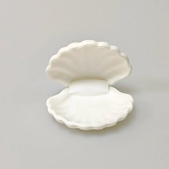 Elegant Jewelry Storage Tray Shell Shape Ring Dish, 3D Printed Organizer Tray, With Lid Small Decorative Trinket Holder for Earrings Necklaces