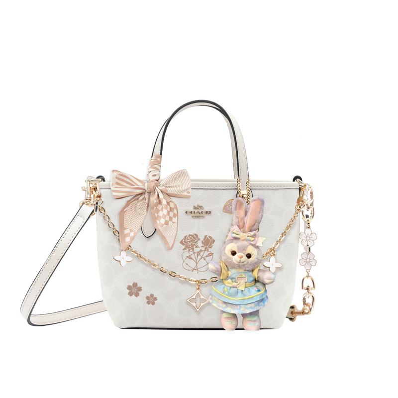 

COACH handbag [Customized bag] City 15 detachable shoulder strap Tote bag Tote bag shopping coated Cream Butterfly basic package (bag + dust bag) коричневий