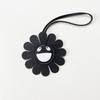 Sunflower Heronsbill Keychain Pendant For Women Backpack Bag Charm  Genuine Leather Charm