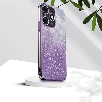Luxury Gradient Glitter Plating Case On For Tecno Spark 10 Pro 10C 8C 9 6 GO 2023 2022 2020 Pop 5 LTE Silicone Clear Back Cover