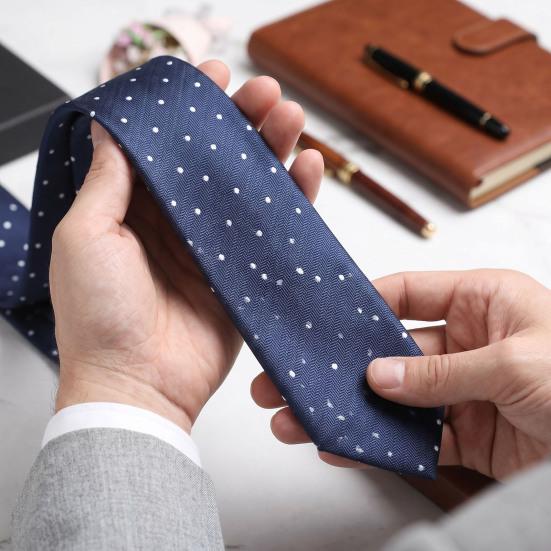 Men Tie Rich Color Multiple Pattern Design Dress Suit Tie Versatile Business Trip Neckwear Outfit Accessory