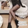Silk Stocking Fashion Moon Printed Thigh High Stocking Women Mature Sex Stocking