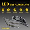 White LED Side Marker Lights Fit GMC   Yukon XL Chevrolet Tahoe Cadillac