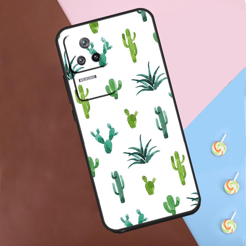 Plant Cactus Case For Xiaomi 13T Pro 14 12T 11T 12 13 Lite POCO F5 X3 X4 X5 X6 Pro M6 F3 F4 M5s Cover