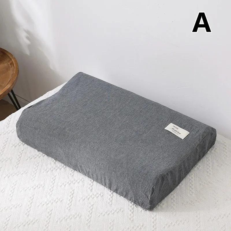 Federa in Cotone e Lattice 30x50cm Per Casa Camera da Letto Sonno Lavabile Copricuscino Memory