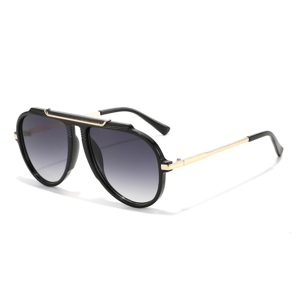 New European and American large frame toad glasses UV protection fashion glasses Internet celebrity trendy men and women sunglasses S