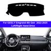 Car Dashboard Cover DashMat For GEELY Emgrand 4th Gen 2026 2026 2026 2026 Avoid Light Pad Accessories Anti-UV Case Carpet