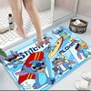 1pc Stitch Cartoon Carpet, 100% Polyester, Non-slip, Machine Washable, Waterproof, Outdoor Yard and Garden Decor, Home and Bedroom Decorative