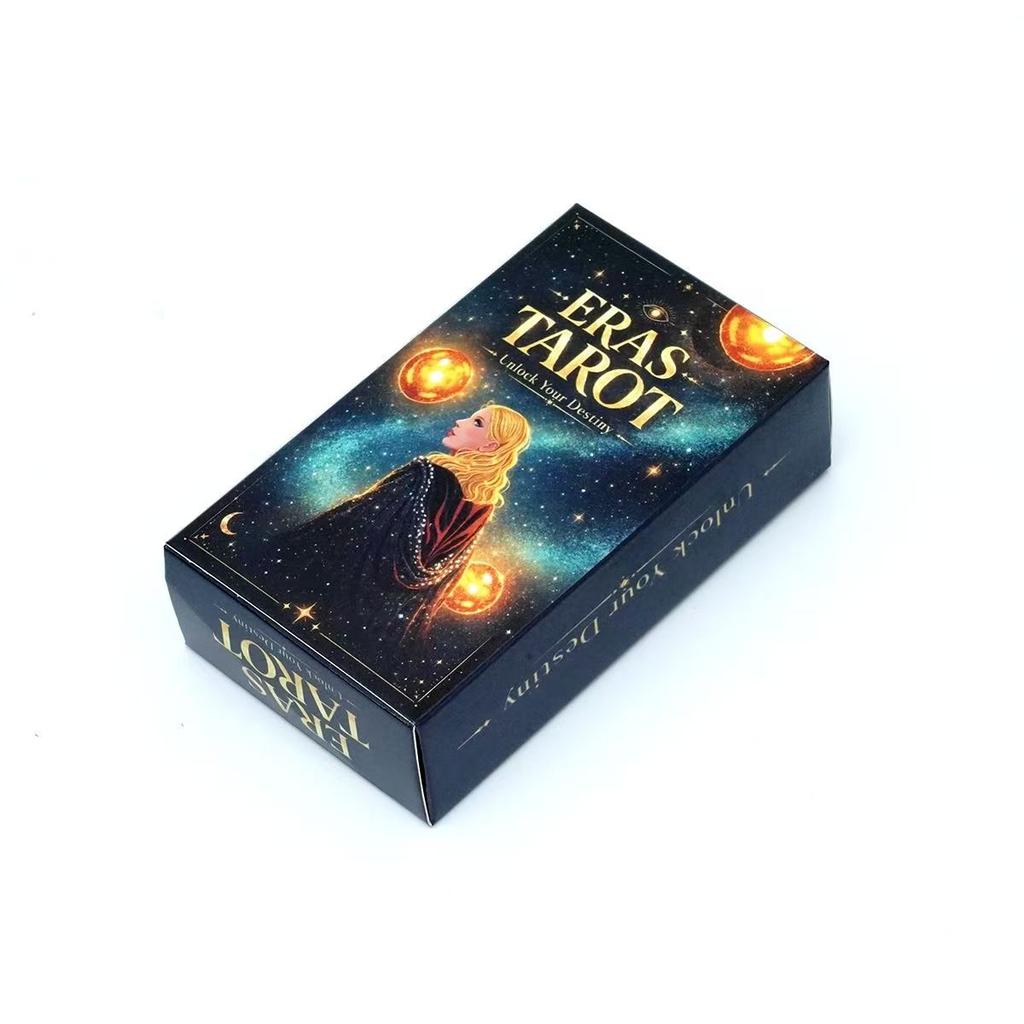 Eras Tarot Deck - 10.3*6cm 78 Full-Color Tarot Cards Music Fan Gift, Divination Fortune Telling Card Game