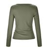 Spring And Autumn Women's T-shirt Sexy Hot Girl Big V-Neck Slim Knitted Top