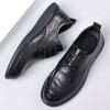 The first layer of cowhide autumn new men's business casual leather shoes high-end leather men's soft-soled single shoes men's shoes shoes