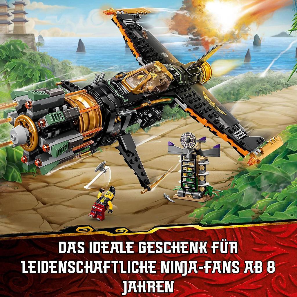 LEGO Ninjago Revolver Blaster 71736 Toy Block Present Ninja Ninja Airplane Airplane Boys Ages 8 and Up