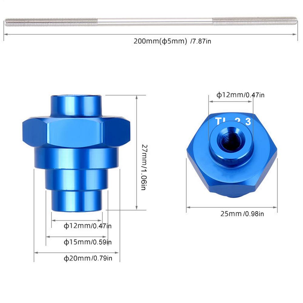 Bicycle Wheel Truing Stand Adapter Tool 12/15/20mm Thru Axle Hub Fixing Rod Tool 85-175mm Opening Range repair Components