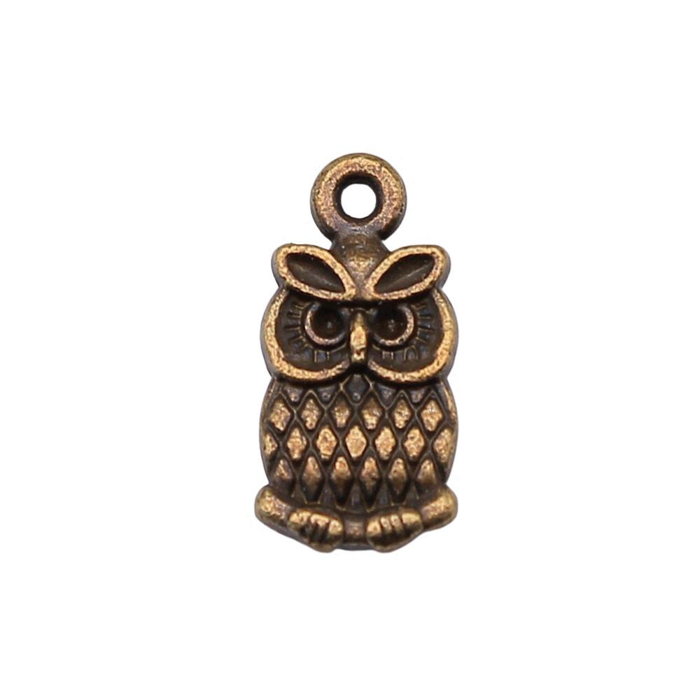 Owl Charms Mini Antique Alloy Pendants For Animal Themed Jewelry Making