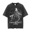 Ghost In The Shell Vintage Tee Ghost In The Shell Merch Anime Washed Vintage Loose Unisex High Quality Hot Product Oversized