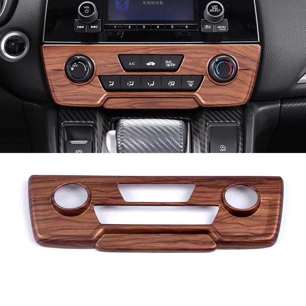 For Honda CRV CR-V 2017 2018 2019 2020 2021 ABS Chrome Car Air Conditioning Control Knob Panel Trim Cover Interior Accessories