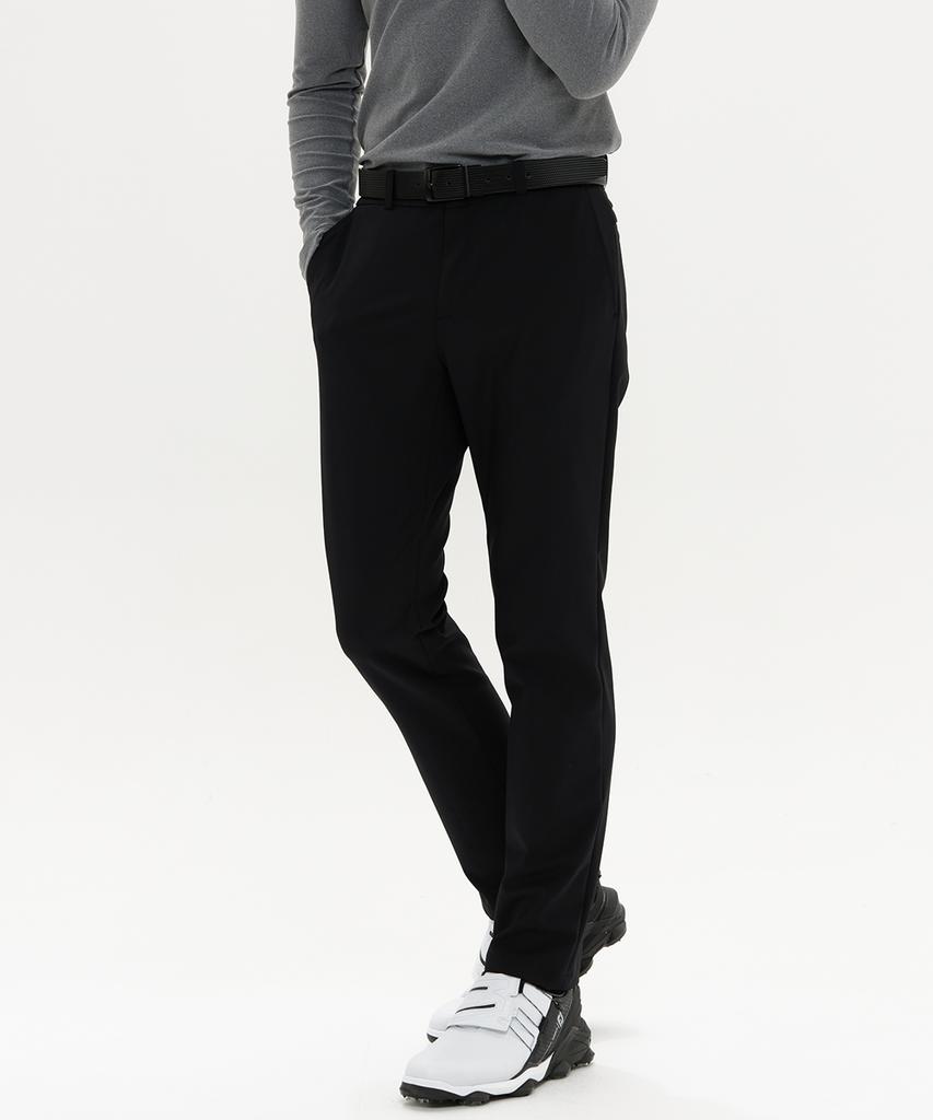 DUVIK Men'S Stretch White Fleece-Lined Waisted Golf Pants Dd3Mpt351Bk