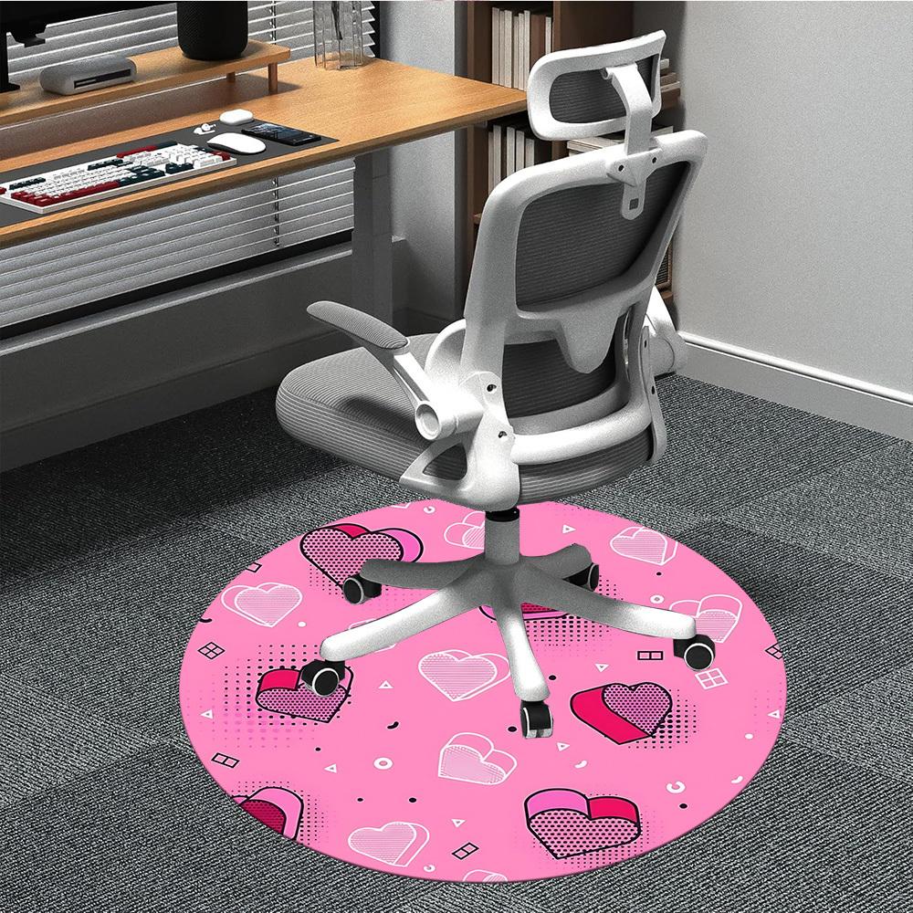 

1pc Heartbeat Chair Carpet for Office, Perfect for Office, Holiday Party Decoration Choice yy260314036 80cm by 80cm