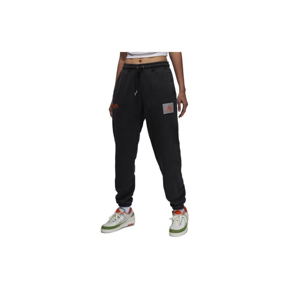 

Jordan Mid-Rise Joggers With Drawstring And Minimal Logo Patch Women Bottoms Black DV7021-010 XL