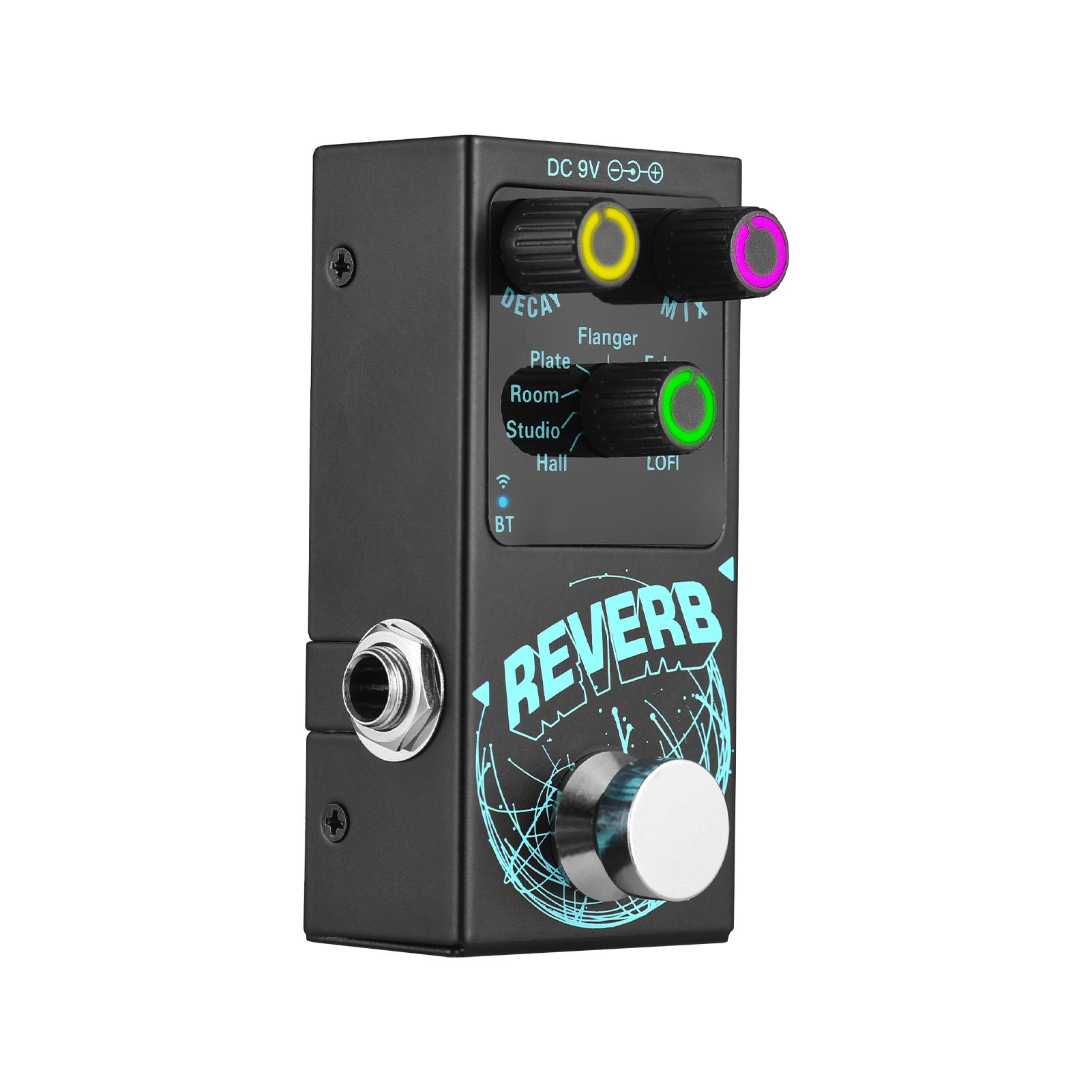 

Guitar Effects Pedal Digital Reverb Guitar 9 Different Reverb Guitar Effect Pedal Wireless Accompaniment DECAY MIX чёрный