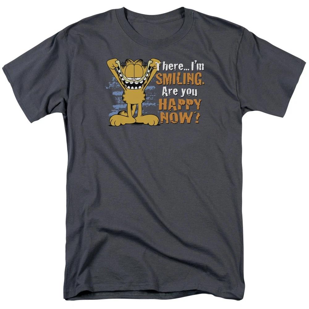 Garfield - Smiling - Unisex Short Sleeve Children s T-shirt - Gray 100