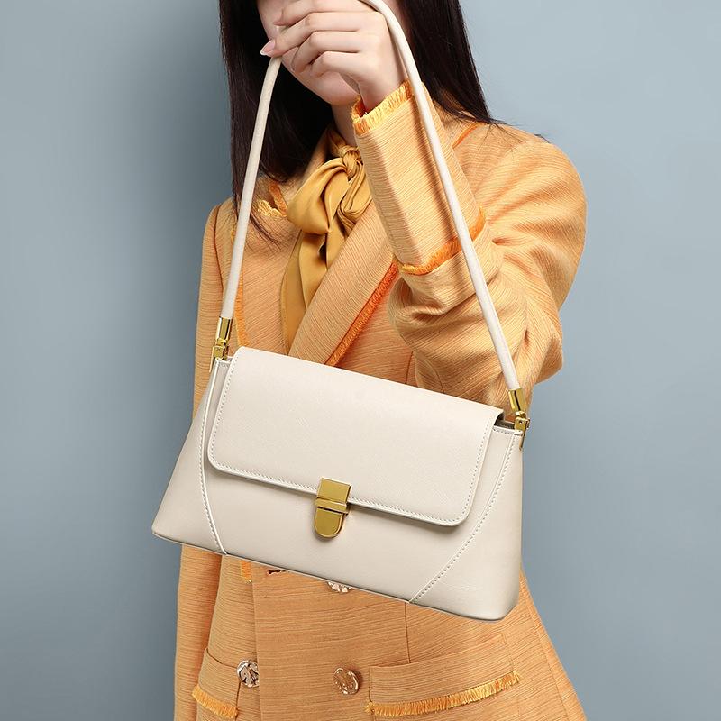 Bag Fashion Trendy Bag Women'S Leather Women'S Bag Shoulder Bag Niche Versatile Portable Underarm Bag Luggage