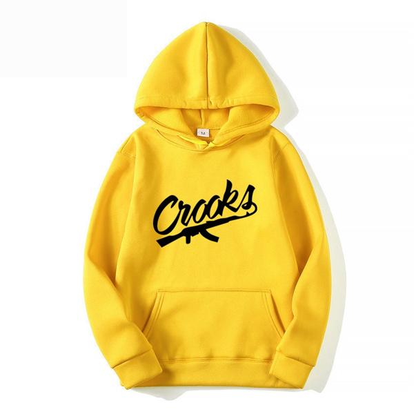 Мода Новые Брендовые Мужские Толстовки Скейтборд Crooks and Castles Мужские Хип-Хоп — фото 5