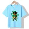 XH04 MINISO 2026 Summer New Printed Cotton Round Neck T-shirt for Children Aged 1-16, Boys and Girls