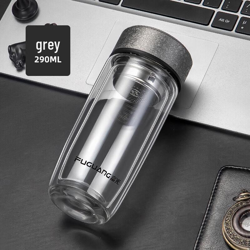 FUGUANG Double-Wall Glass Tea Tumbler