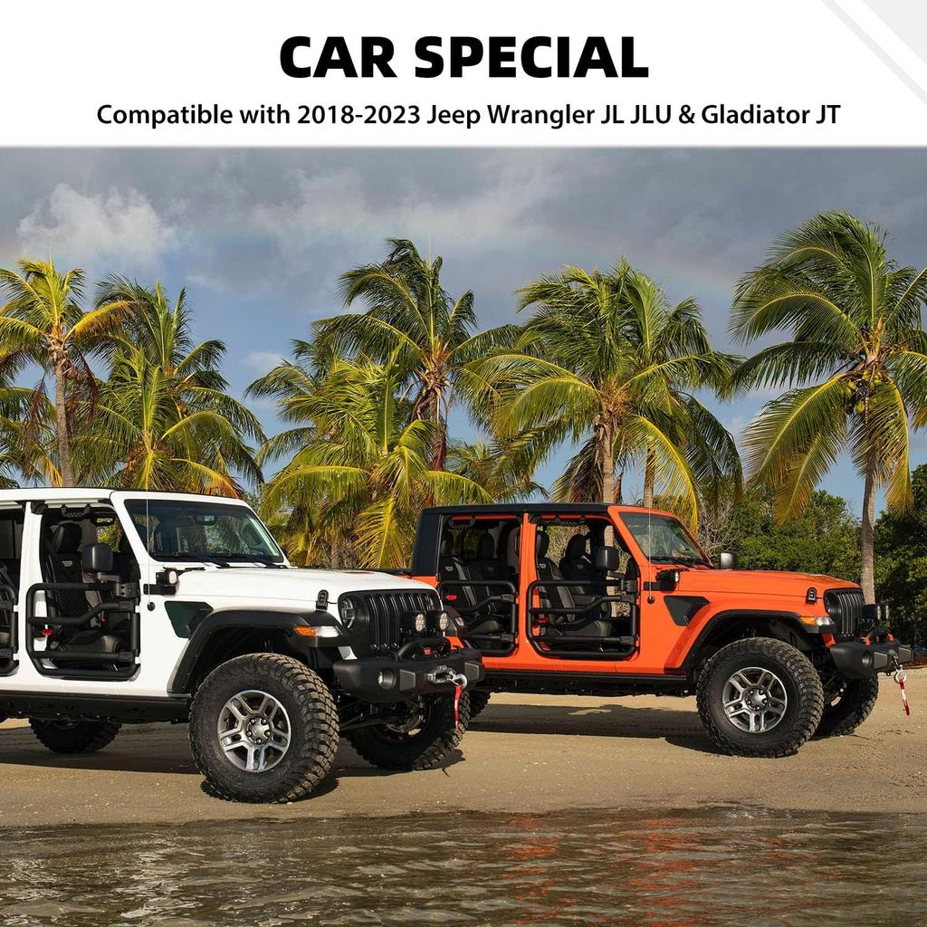 Window Switch Button Cover Trim Interior Accessories Fit for 2018-2025 Jeep Wrangler JL JLU & Gladiator JT(White)