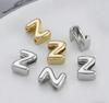 1pc Alphabet Bead Polished Design Mini 3D Bubble 26 Letter Charm for DIY Necklace Bracelet Jewelry Making