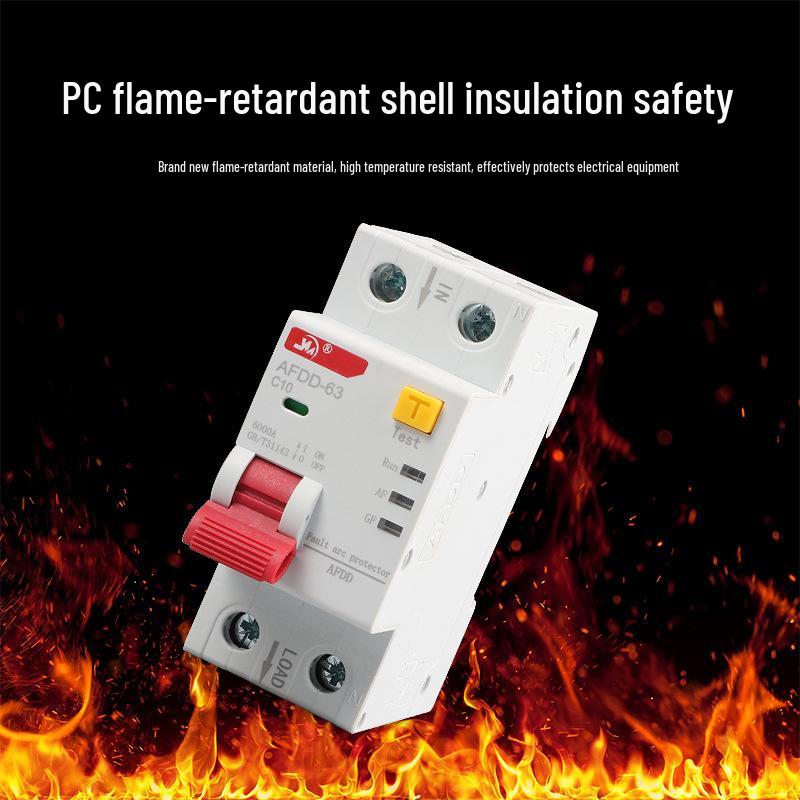 2P AFDD Arc Fault Circuit Breaker & Fire Detection Device with Leakage Protection