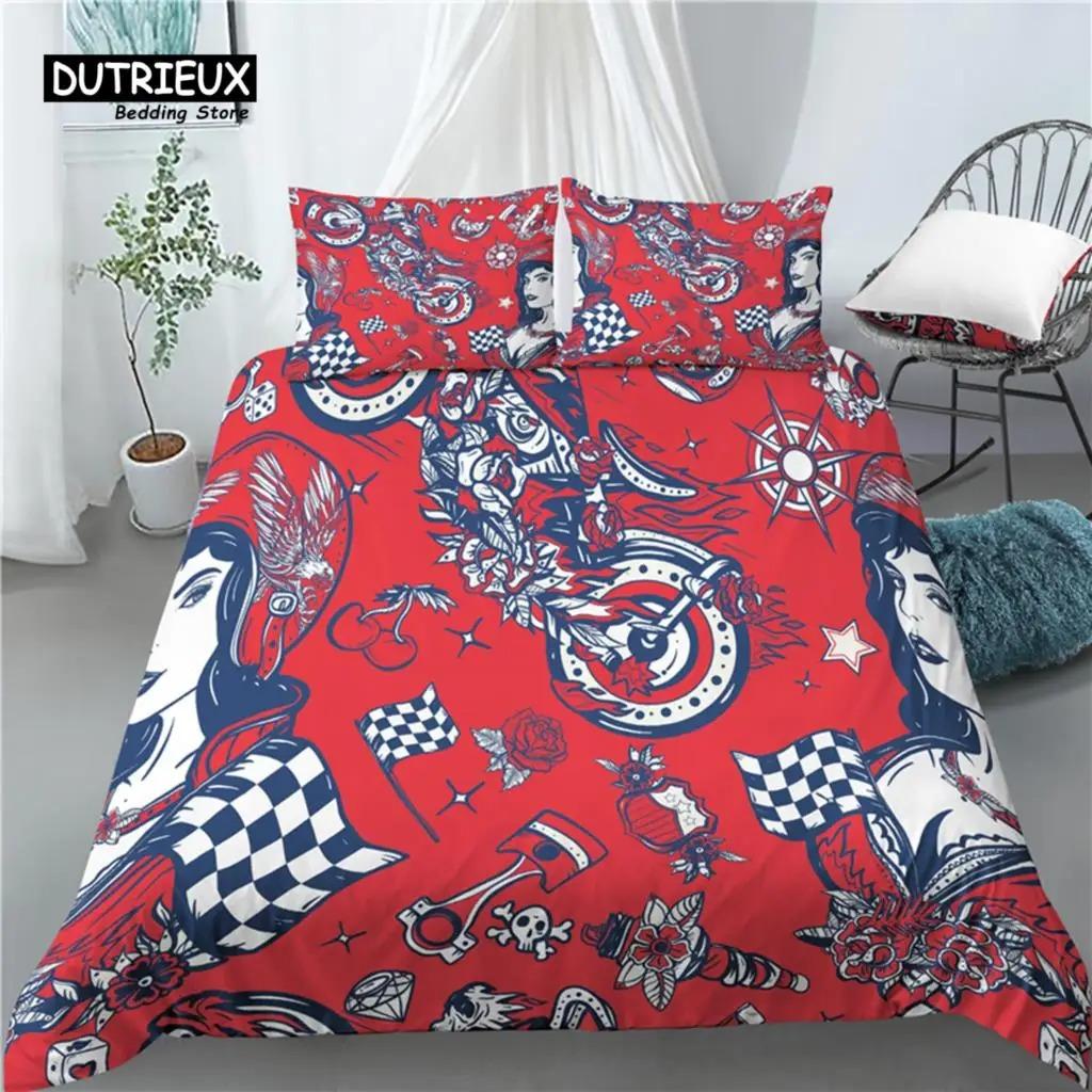 

Home Living Luxury 3D Street Racers Print 23Pcs Comfortable Duvet Cover PillowCase Bedding Set Queen and King AUEUUS Size EU Single 135x200cm
