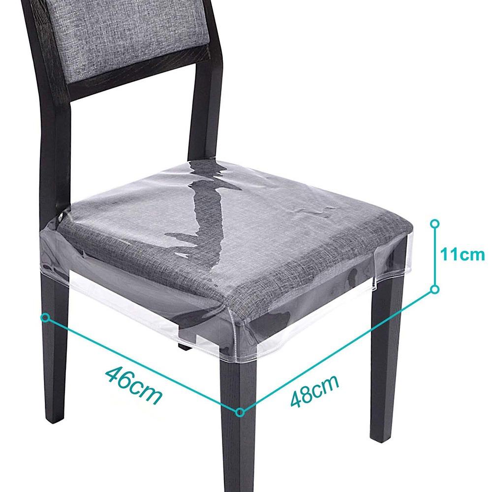 Clear Plastic Transparent Chair Cover PVC Furniture Protector Durable Seat Cover  Household
