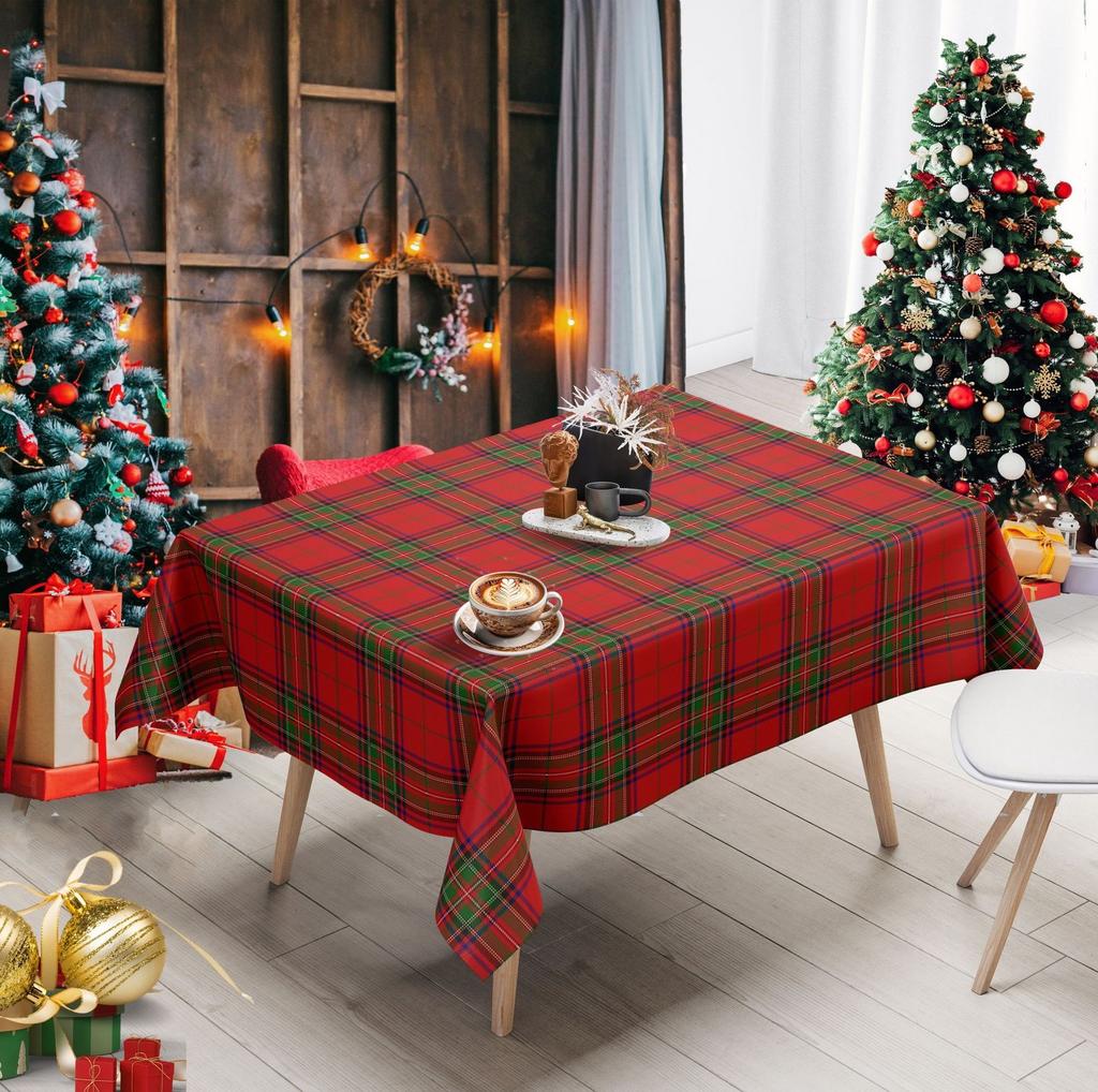 Neujahrstischdecke Rot Weihnachten Tisch Tischdecke Leichter Luxus High-End Rechteckige Kaffeetischdecke Neujahrs Dekorative Tischdecke