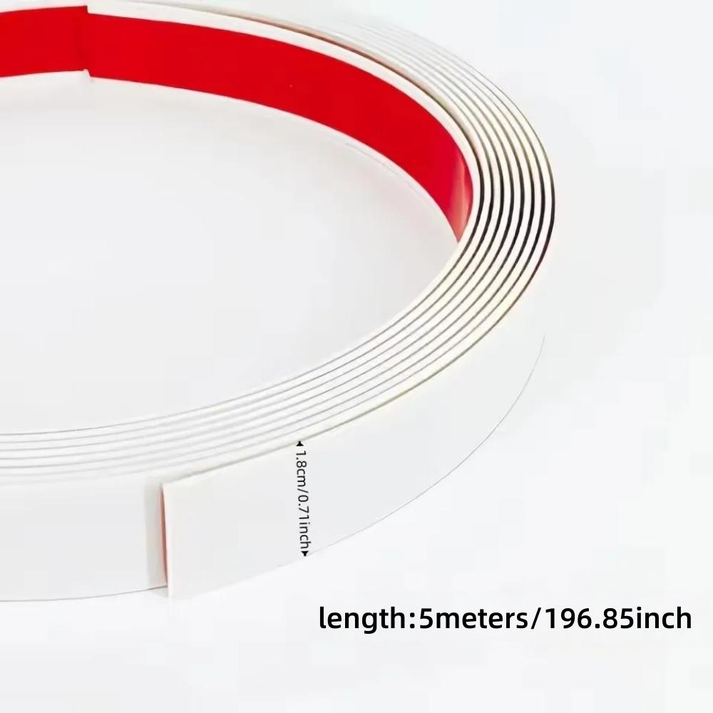 

5mx1.8cm Furniture Edging Repair Tape, Self-adhesive Edging Banding,Cabinet Maintenance and Furniture Renovation білий
