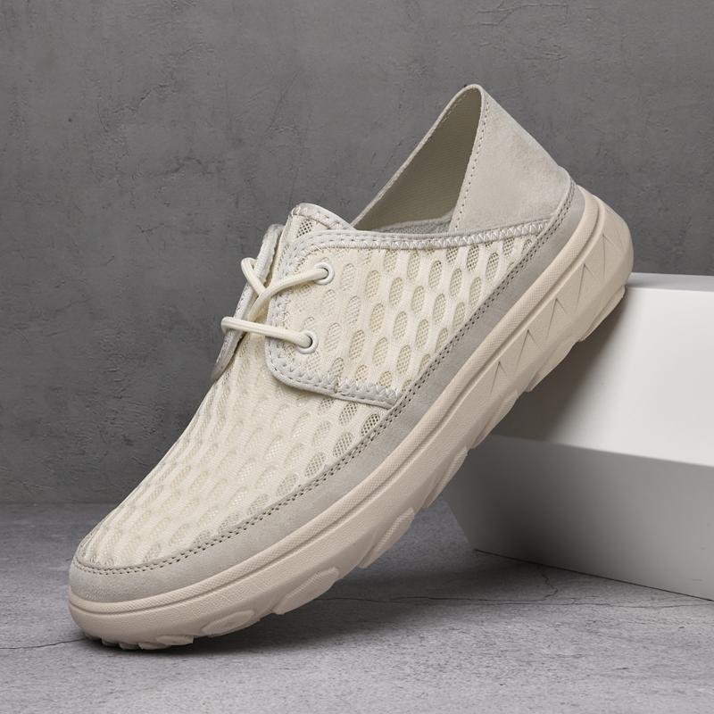 Elegantes Summer Sneakers for Men Lightweight Beach Casual Shoes Outdoor Leisure Walking Shoes Fashion Simple Male Mesh Footwear