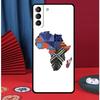 Map of Africa African Fabrics Phone Case For Samsung Galaxy S25 S24 Ultra S9 S10 S20 S21 S22 S23 Plus S24 FE Back Cover