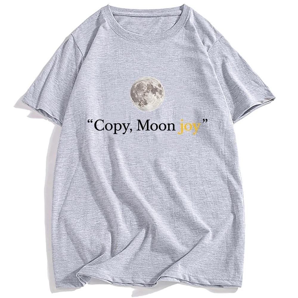 Summer Graphic Clothing Copy Moon Joy Tshirt Loose Fashion Oneck UnisexWomen Tshirts Streetwear Unisex Casual Short Sleeve Tees
