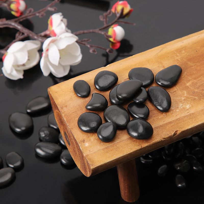 50 Catties Black Pebbles: Natural Rain Flower Stones for Courtyard and Garden Landscaping