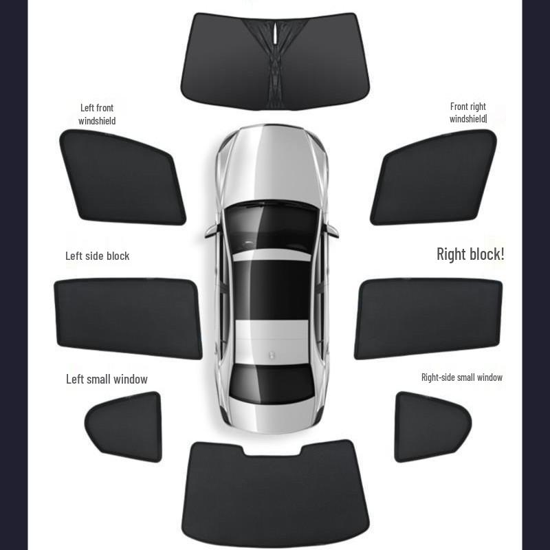 Toyota Magnetic Sunshade: Side Window Curtain for Sun Protection & Heat Insulation, Light Blocking Screen