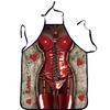 Funny Printing Apron For Kitchen Cleaning Polyester Waterproof Cooking Chef Cooking Gift For Adults