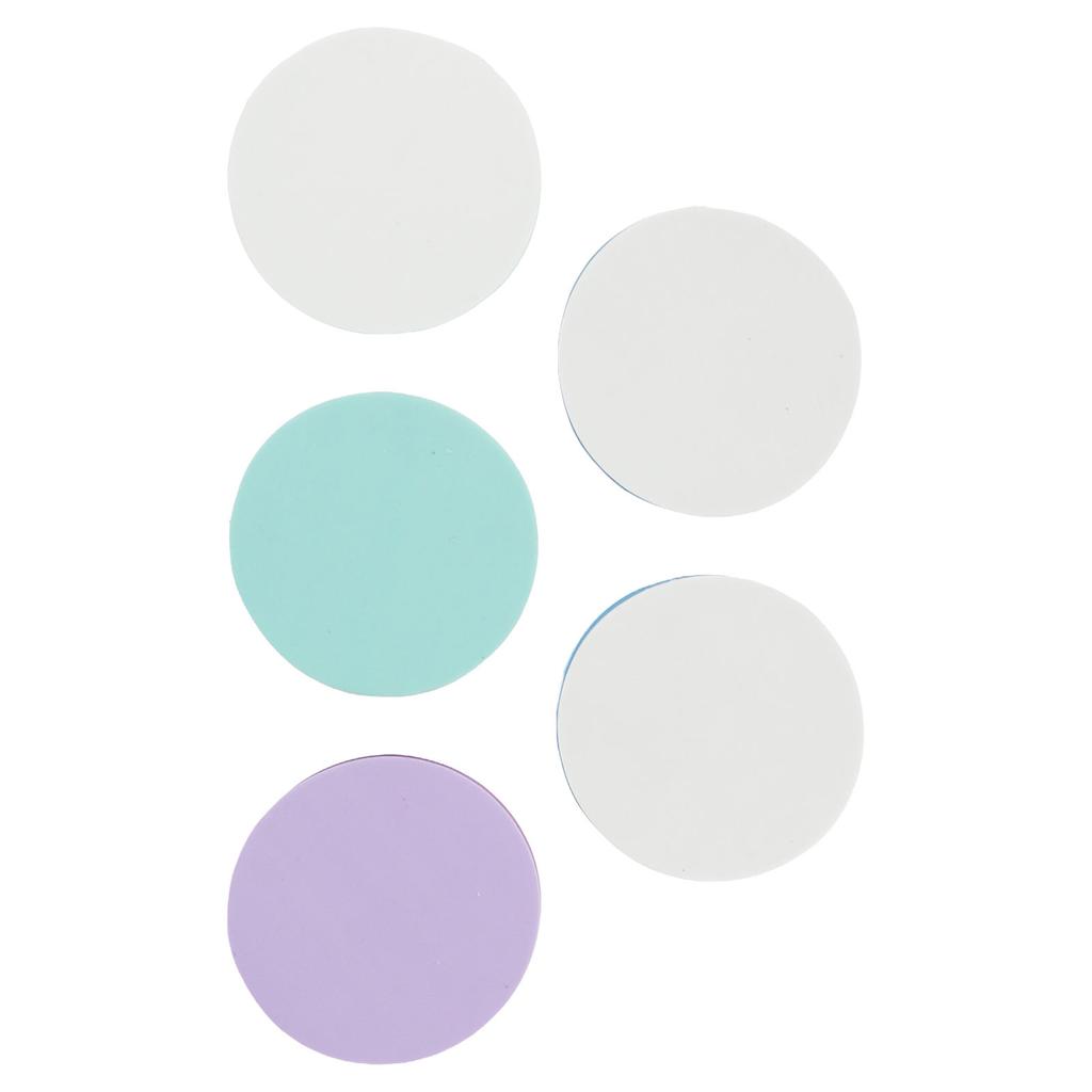 5 stk. Skjæregummi stempler Dobbeltsidige Avtakbare Miljøvennlige DIY Runde Gummistempler