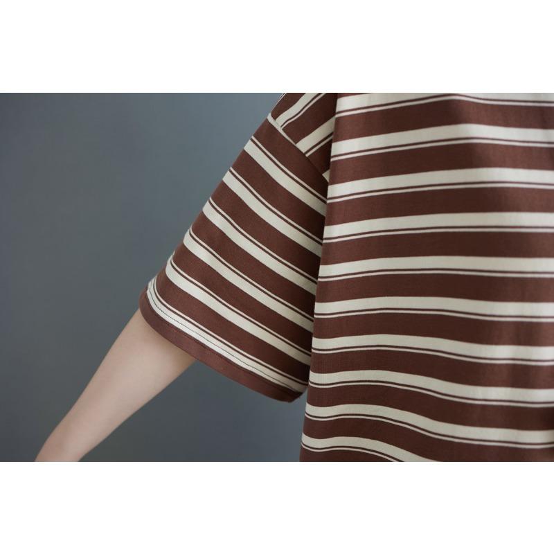 DIMANAF 2026 Summer Women Plus Size New Cotton Tees Shirt Vintage Print Short Sleeve Casual Loose Lady Tops