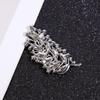 2024 Luxury Retro Crystal Leaf Brooch: Trendy Women's Suit Accessory